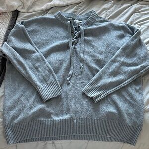 American Eagle Outfitters Gray Knit Top